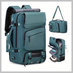   ENOSHI 3 v 1 multifunkčný batoh s priehradkou na obuv a notebook – modrozelený WA1802516-3