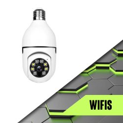 Skrytá kamera s Wi-Fi IP a päticou E27 pre žiarovku