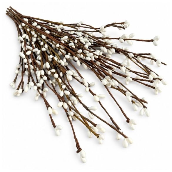 Realistické umelé vetvičky s bielymi bobuľami, sada 10 ks, 40 cm WJ1248910