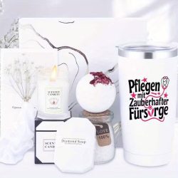 Darčeková súprava biely wellness set s pohárom WK5671527