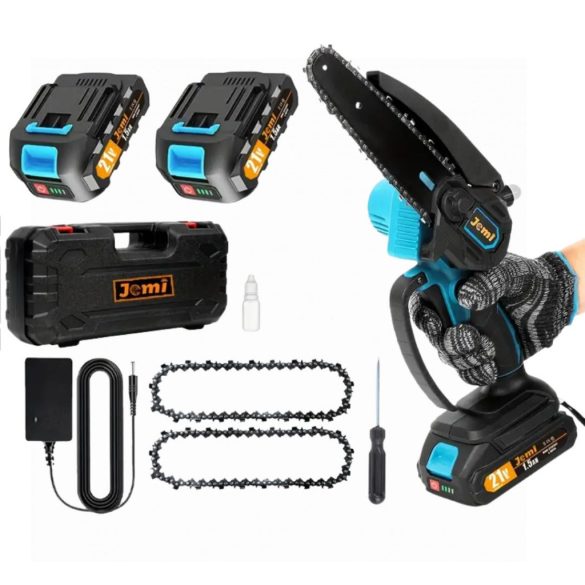 Jemi Tool mini aku reťazová píla 15,24 cm 21 V s 2 akumulátormi WL270829-1