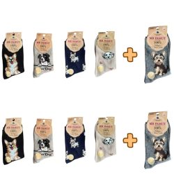 8+2 Dámske ponožky so psím motívom 35 až 38 WP2226-1