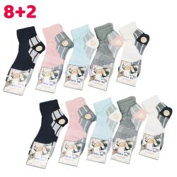 8+2 Dámske športové ponožky 38-41 WP3510-3