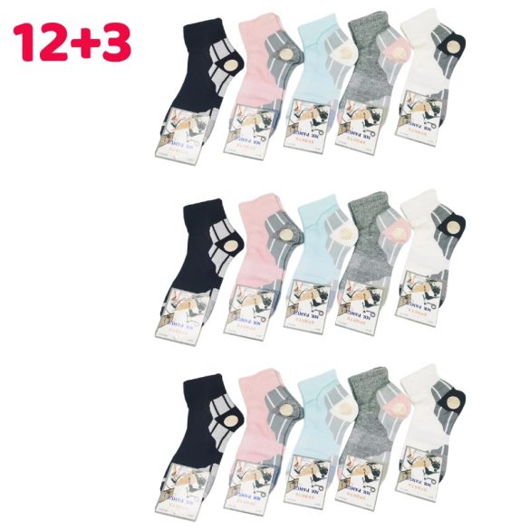 12+3 Dámske športové ponožky 38-41 WP3510-4