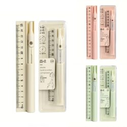   Multifunkčná sada kružidla a pravítka – jednofarebné, kompaktné prevedenie WQ172985