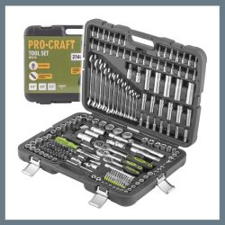 Sada 216-dielnych nástrčných kľúčov ProCraft WS-216