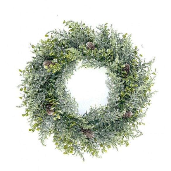 Dekoratívny venc na dvere z realistického umelého smreka – 38 cm WSN24