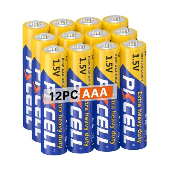 PKCELL AAA 1,5 V uhlíkovo-zinková batéria 3A – 12 ks WU94538