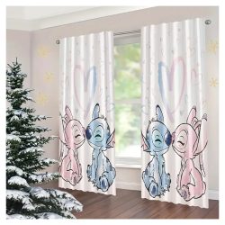   Sada záclon Disney Stitch a Angel – 2 kusy 150 X 60 XA3529048