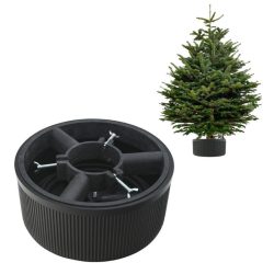   Stojan na vianočný stromček / kvetináč 5 l sivý XC-80101