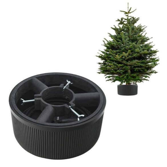 Stojan na vianočný stromček / kvetináč 5 l sivý XC-80101