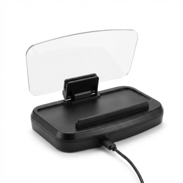 Bezdrôtový Nabíjací HUD Držiak na Telefón a Navigačný Displej do Auta XC-90