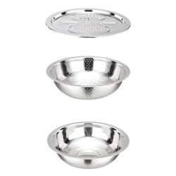   3 v 1 kuchynská sada z nehrdzavejúcej ocele s mlynčekom a sitkom XD8951285