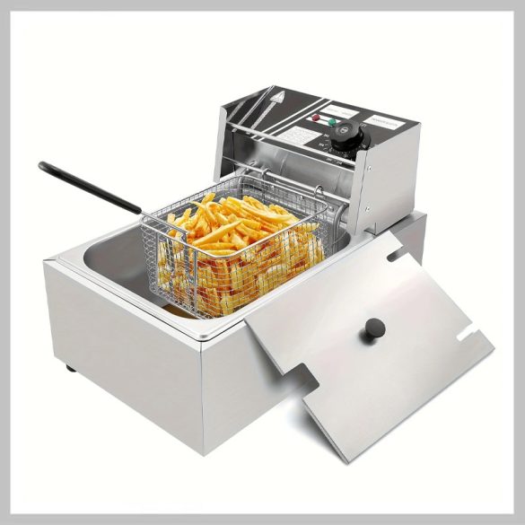 NIRVA 6 l priemyselná fritéza – nehrdzavejúca oceľ, s vyberateľnou nádržou XE1375490