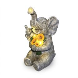 Solárna záhradná lampa so slonom XH-034