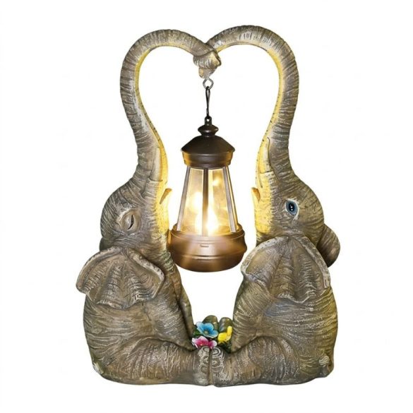 Solárna záhradná lampa so slonom XH-037