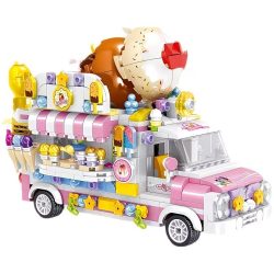   595-dielna prémium stavebnica Ľadkársky nákladný automobil XT667057