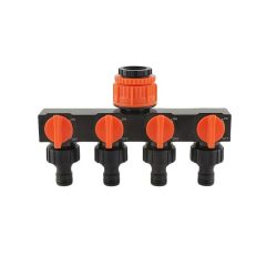   Gardenflow Oranžová 4-cestná záhradná rozvodná súprava XV4948598-P
