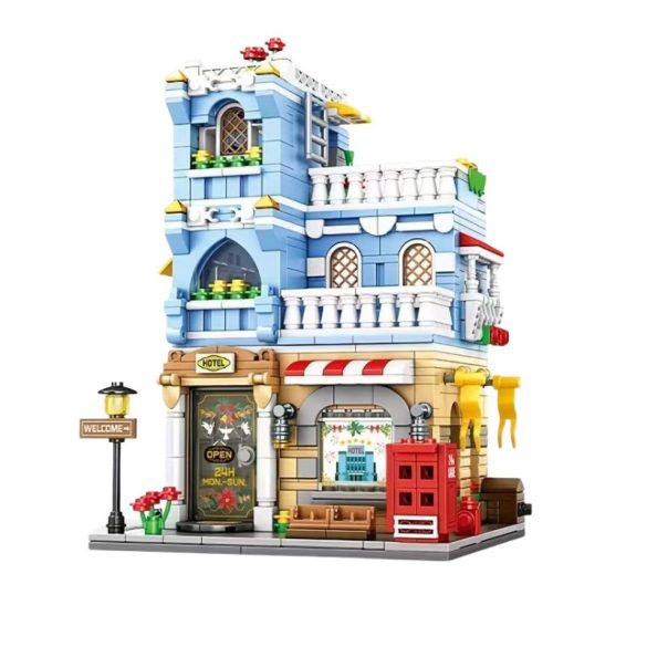 Hotel na rohu ulice stavebnica 1003 plus dielov YC4545435