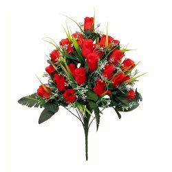 Umelá kytica červených ruží 24 hláv YF3155349