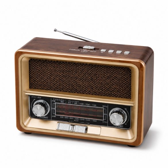 Prenosné solárne rádio a multimediálny reproduktor YUEGAN YG-2111BTS