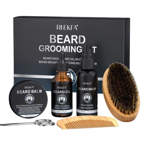 RNEKFA profesionálna sada na starostlivosť a tvarovanie fúzov pre mužov v darčekovej krabičke YH1582567