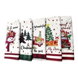   5 ks kuchynských utierok s vianočným vzorom 40 × 60 cm YH4154911