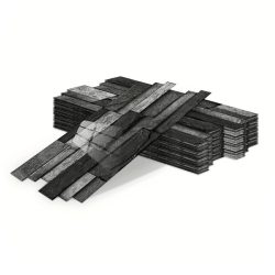   24 ks samolepiacich PVC obkladov – tmavosivý 3D mramorový vzor – YJ1163131-2