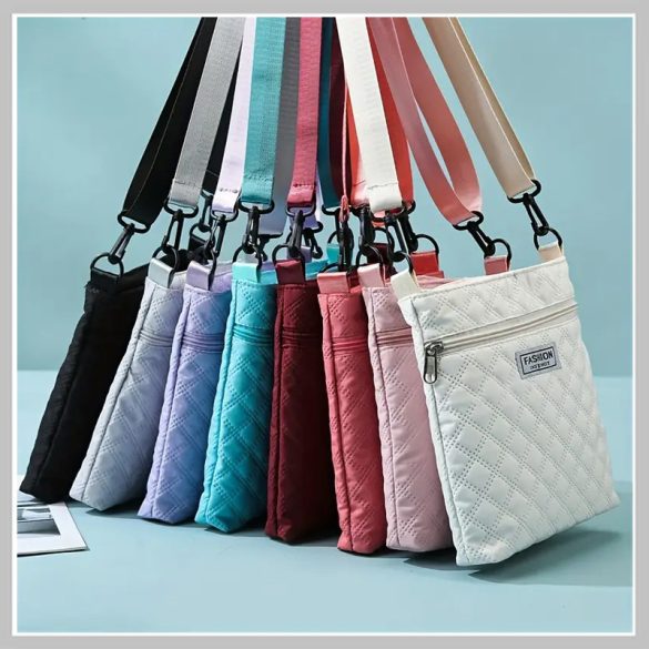 Módna dámska prešívaná taška cez rameno na zips, ultraľahká YN53965