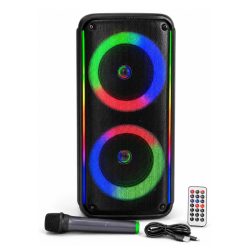   Bluetooth reproduktor s RGB LED osvetlením, mikrofónom a diaľkovým ovládačom YR-8801