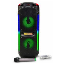   Bluetooth reproduktor s RGB LED osvetlením, mikrofónom a diaľkovým ovládačom YR-8802