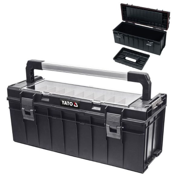 Plastová krabica na náradie s organizérom – 650 × 270 × 272 mm YT-09184