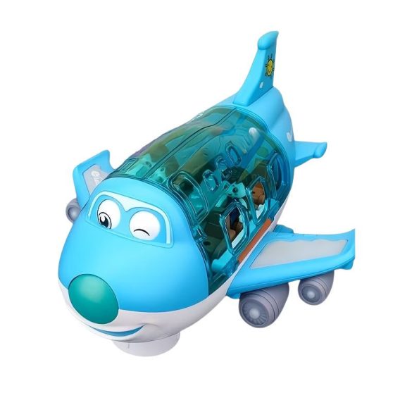 Interaktívne lietadlo s úsmevom – modré YT8432165-K