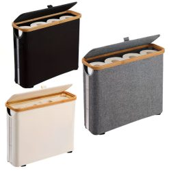   Držiak na toaletný papier s bambusovým rámom 43x17x42cm YU348185