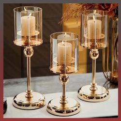 3-dielna sada svietnikov, zlatá YU836934
