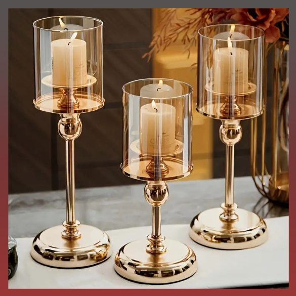 3-dielna sada svietnikov, zlatá YU836934