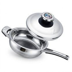 Swiss Zurich nerezová hlboká panvica s pokrievkou ZL-F24