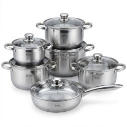   Swiss Zurich – 12-dielna „Extra Jumbo“ nerezová sada riadu ZL12