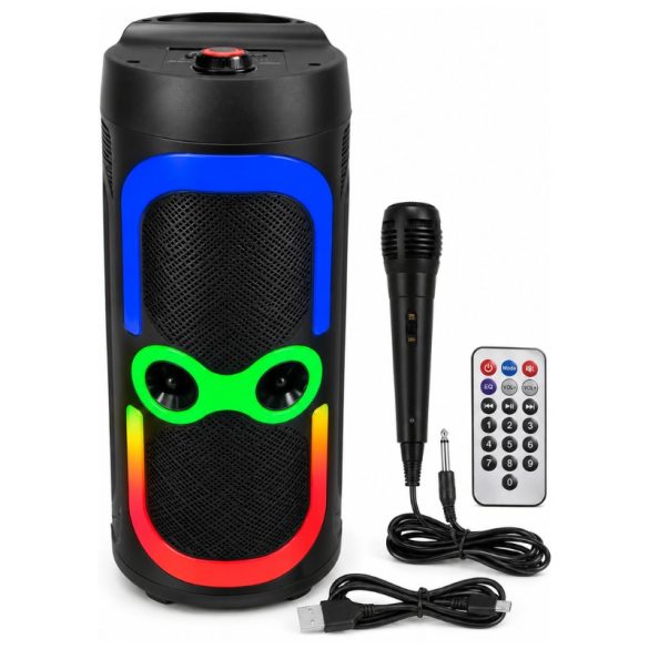 Bluetooth reproduktor Sing-e s RGB LED osvetlením, mikrofónom a diaľkovým ovládačom ZQS-6231