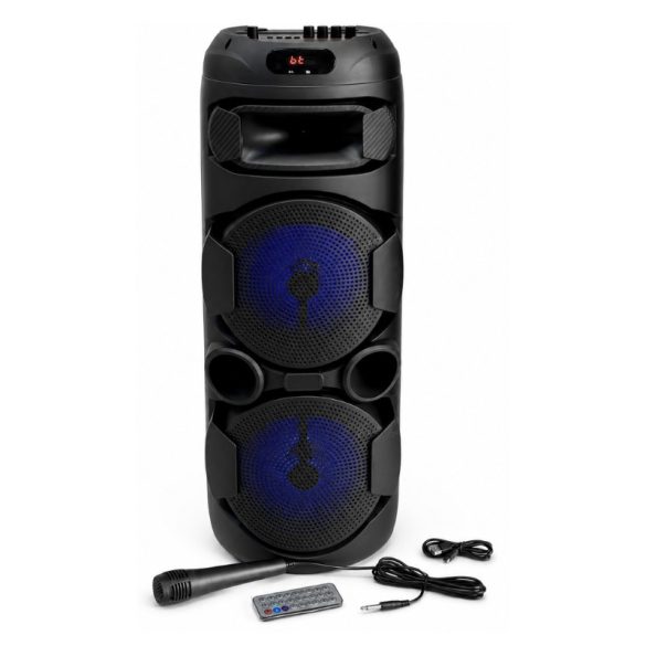 Bluetooth karaoke reproduktor s mikrofónom, diaľkovým ovládaním a RGB osvetlením ZQS2801