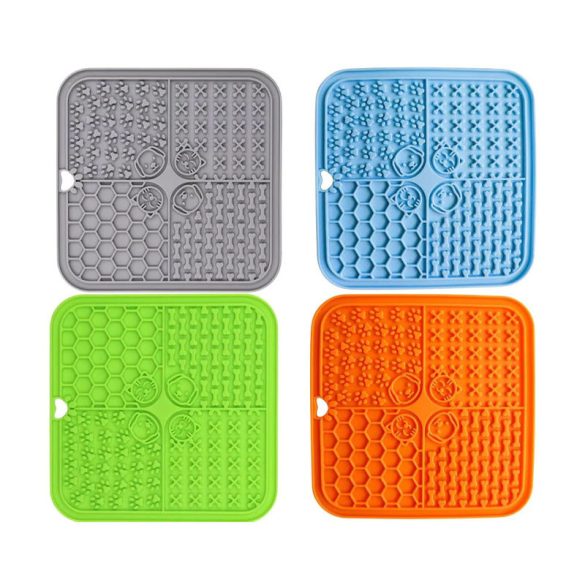 Silikónová podložka na kŕmenie psov a mačiek, ktorá podporuje pomalé jedenie – 20 cm ZT19494