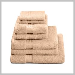   7-dielna sada bavlnených uterákov, 3 rôzne veľkosti, veselé farby