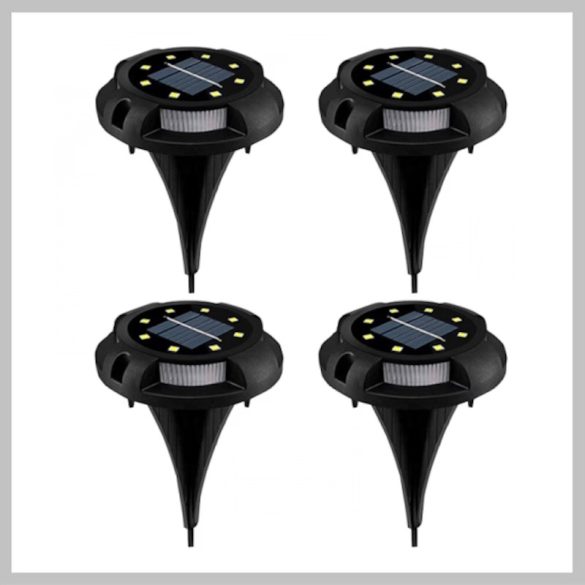 4 ks solárnych vonkajších lámp