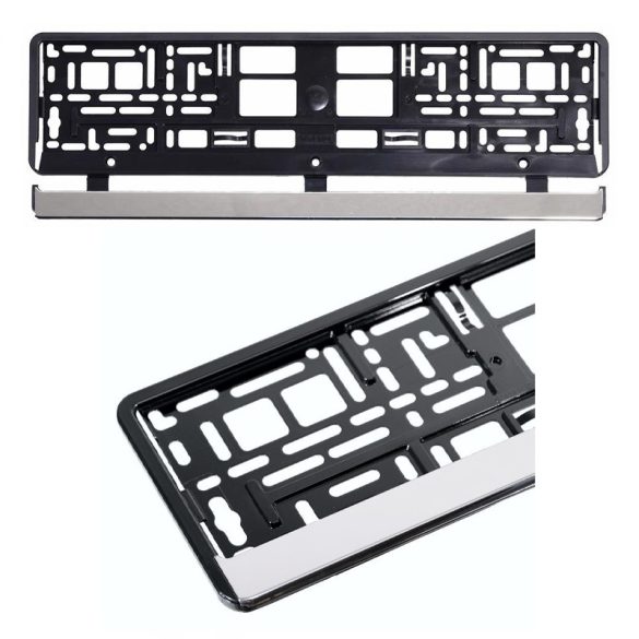 Držiak evidenčného čísla VIO CHROME BLACK CAR am61517