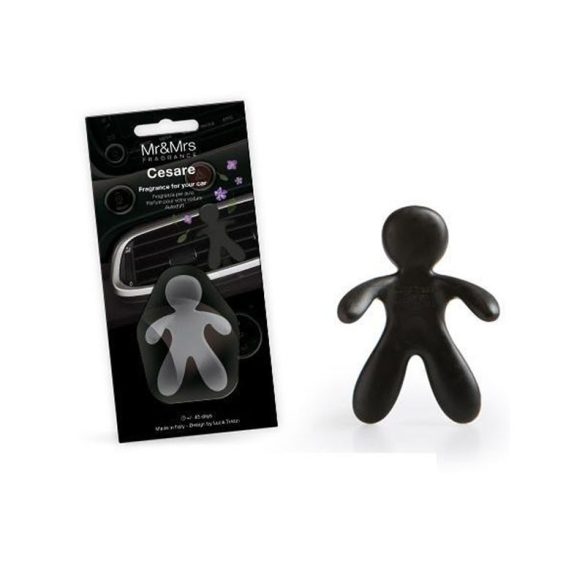 Mr and Mrs Fragrance CESARE osviežovač vzduchu do auta Cedar Wood čierny amJCESBS03