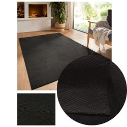   Bergamo Fay plyšový koberec s jemným povrchom antracitová farba 150 x 220 cm bergamofayantracit-150