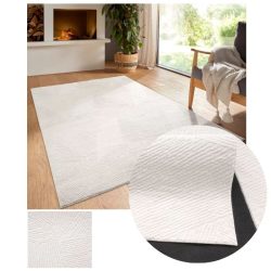   Bergamo Fay plyšový koberec s jemným povrchom, krémová farba, 150 x 220 cm bergamofaycream-150