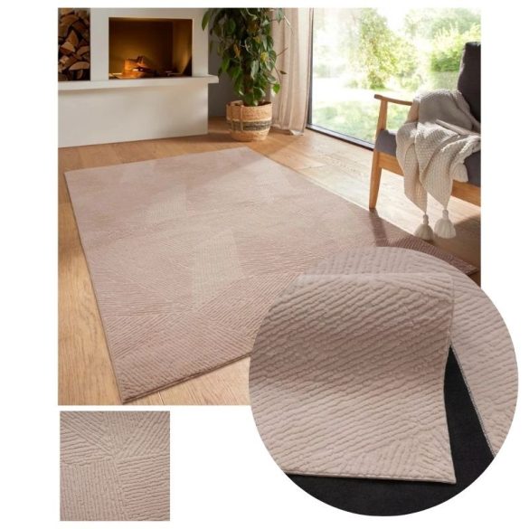 Bergamo Fay plyšový koberec s jemným povrchom, sivobéžový, 150 x 220 cm bergamofaytaupe-150