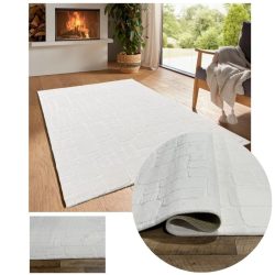   Bergamo plyšový mäkký koberec krémová farba 240 x 330 cm bergamorandomcream-240