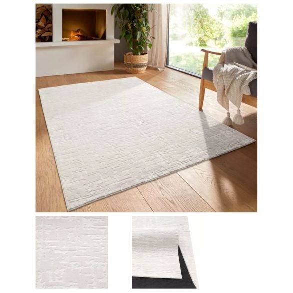 Bergamo Zoe plyšový koberec krémový 200x280cm bergamozoecream-200